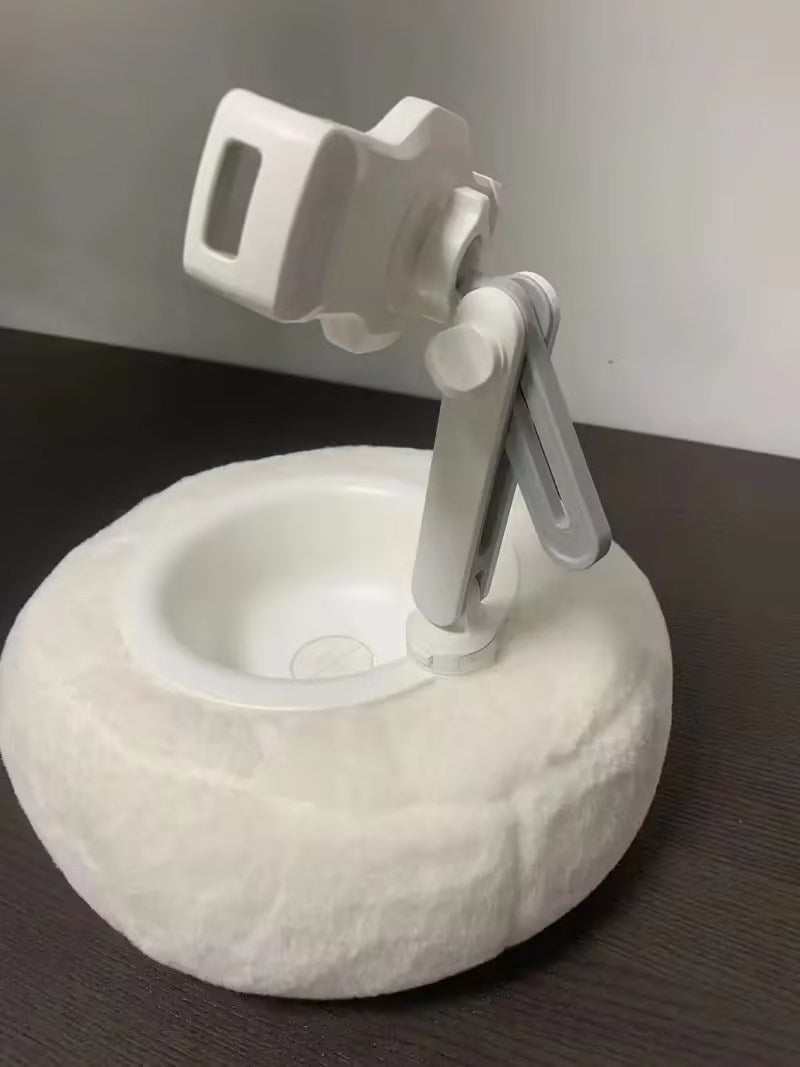 Plush Pillow Phone Stand Side