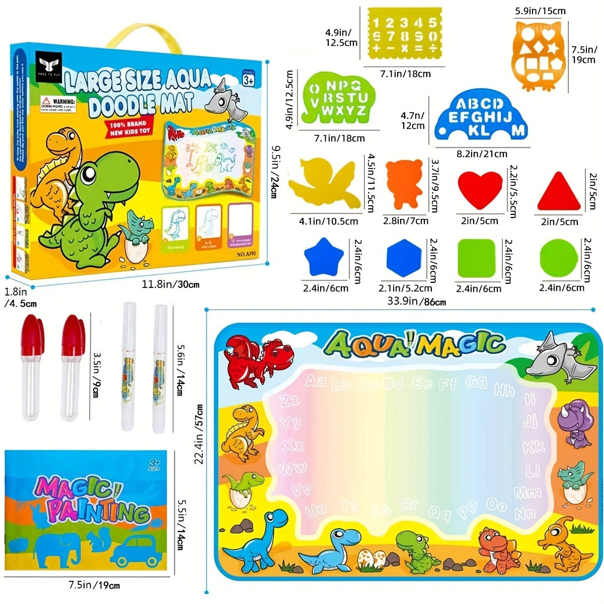 Magic Water Canvas | Reusable Mess-Free Drawing & Study Carpet