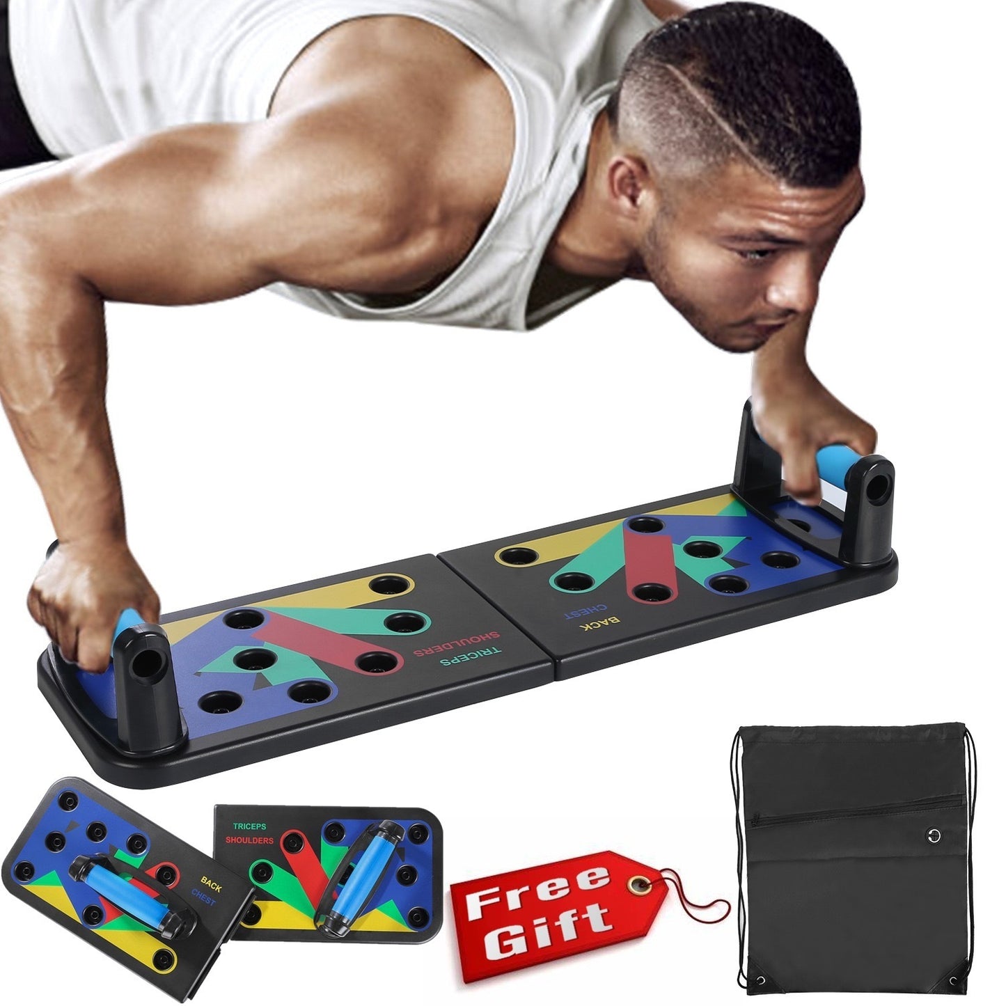 Pushzone 9-in-1 Portable Push-Up Board