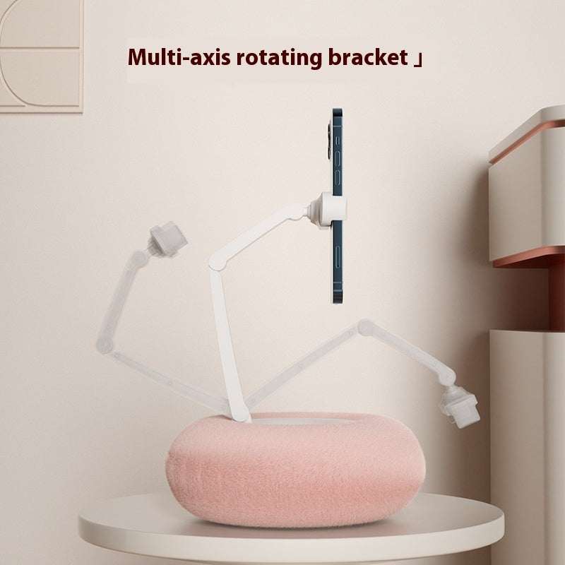 Plush Pillow Phone Stand Side