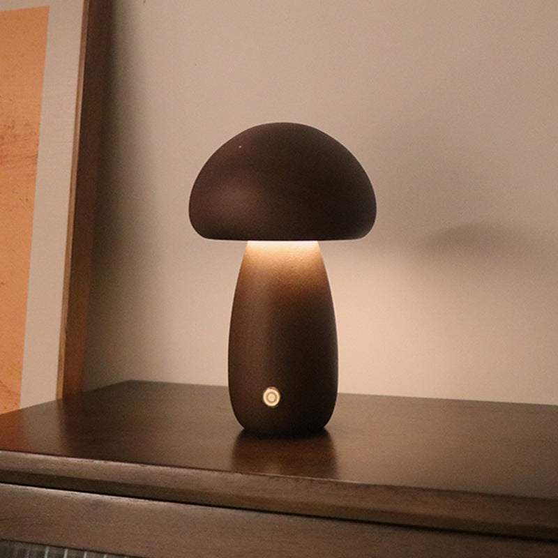 Wooden Night Light Cute Mushroom
