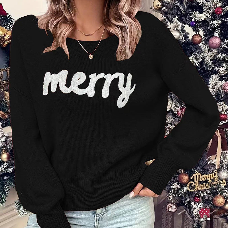 Knitted Women’s Crew Neck Sweater