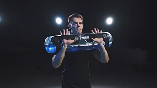 Transparent Cylindrical Water Dumbbell