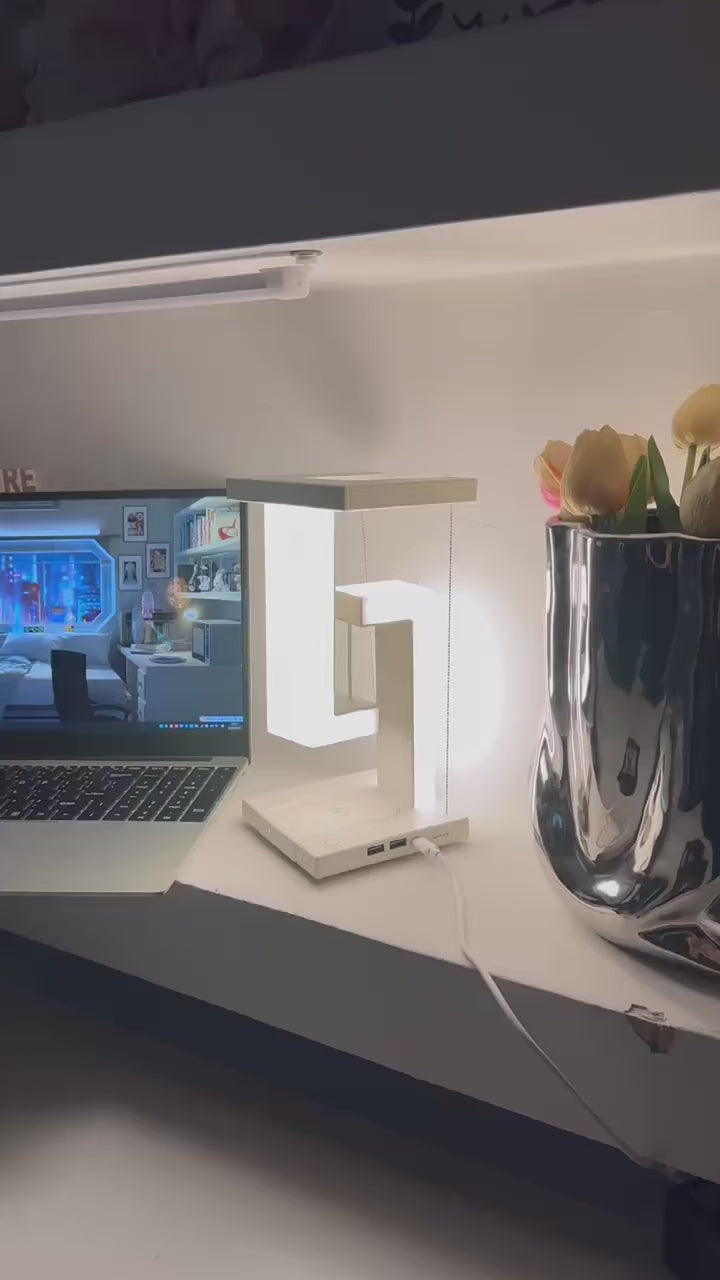 Smartphone Wireless Charging Suspension Table Lamp