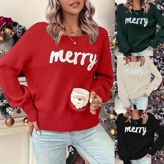 Knitted Women’s Crew Neck Sweater