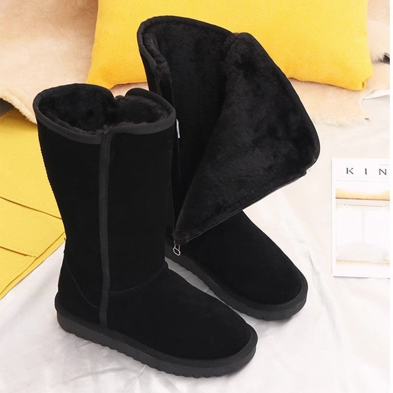 Fleece-Lined Thick Winter Boots