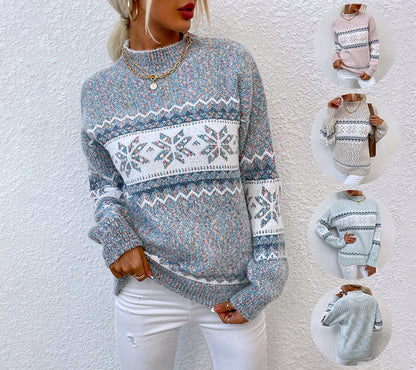 Snowflake Winter Sweater for Women