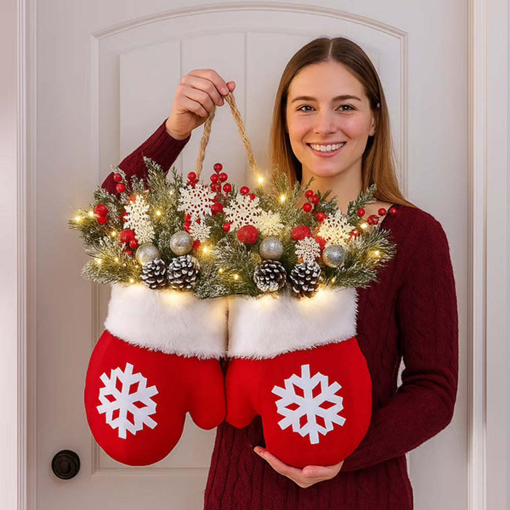 Christmas Glove-Shaped Garland