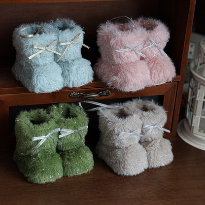 Plush Christmas Small Boots Creative Decoration Christmas Tree Pendant