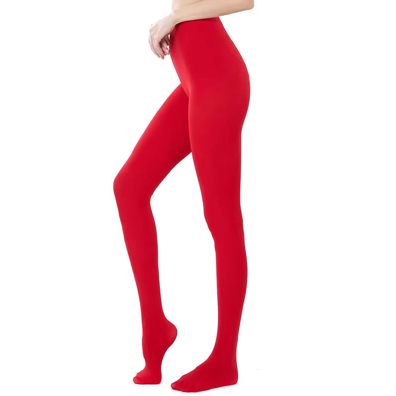 Retro Red New Year Pantyhose