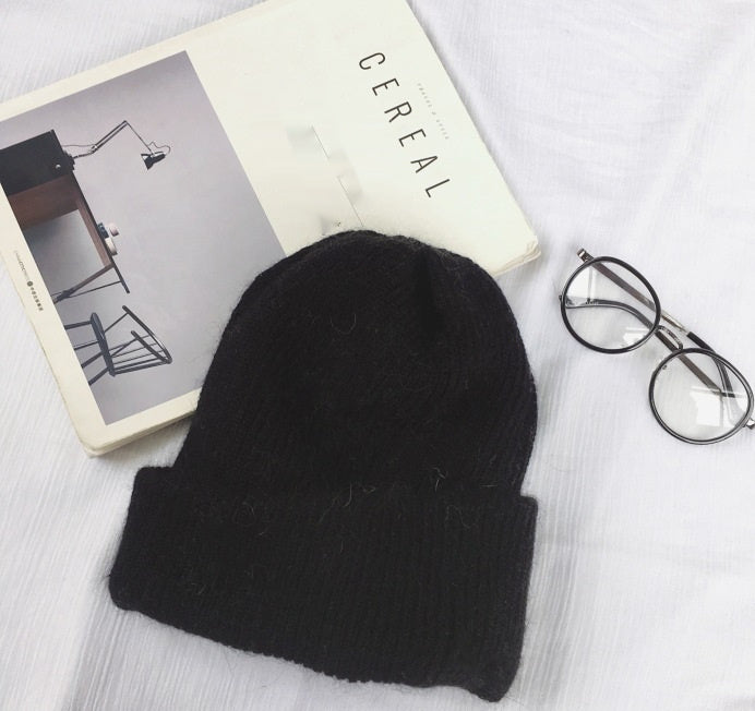 Rabbit Hair Winter Skullies Hat