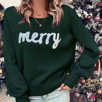 Knitted Women’s Crew Neck Sweater