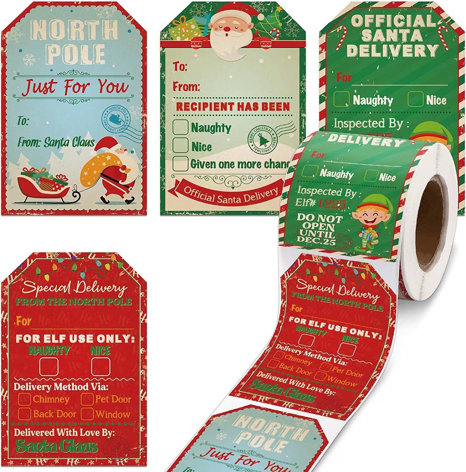 Christmas Stickers Roll