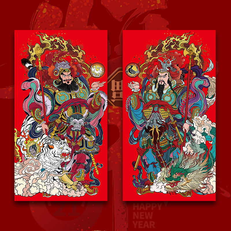 Dragon Year Door-God Stickers