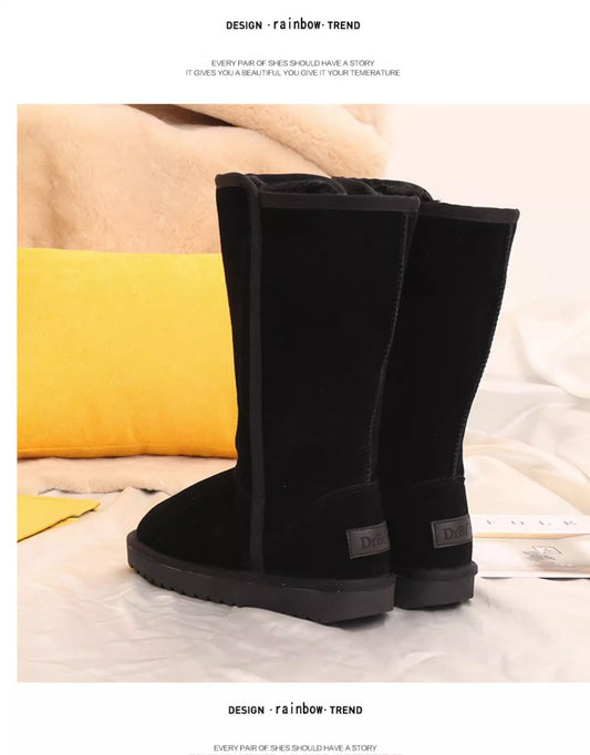 Fleece-Lined Thick Winter Boots