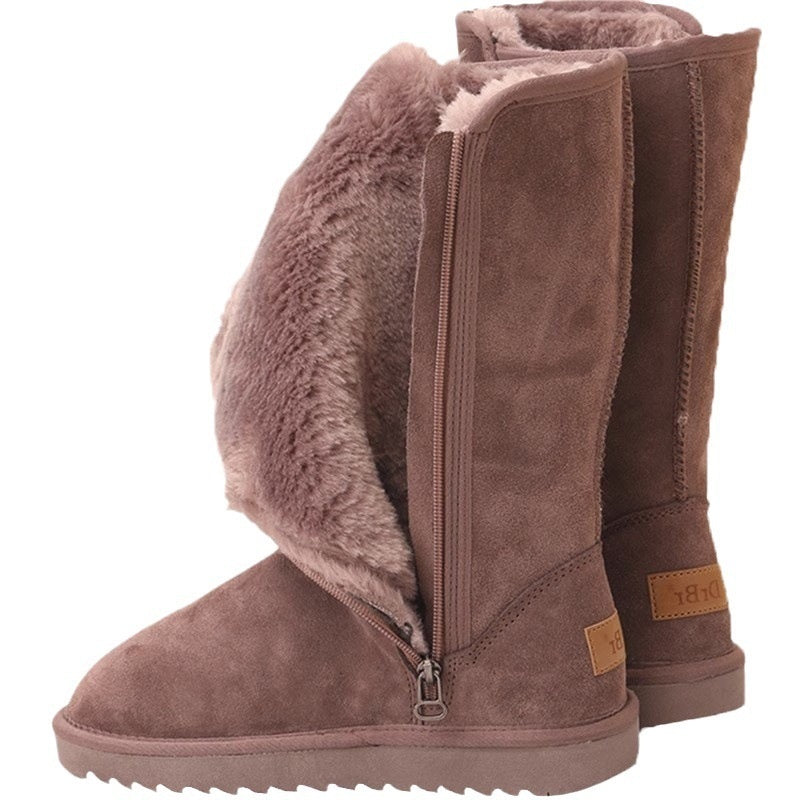Fleece-Lined Thick Winter Boots