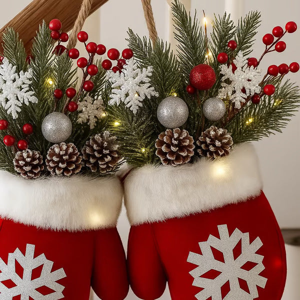 Christmas Glove-Shaped Garland