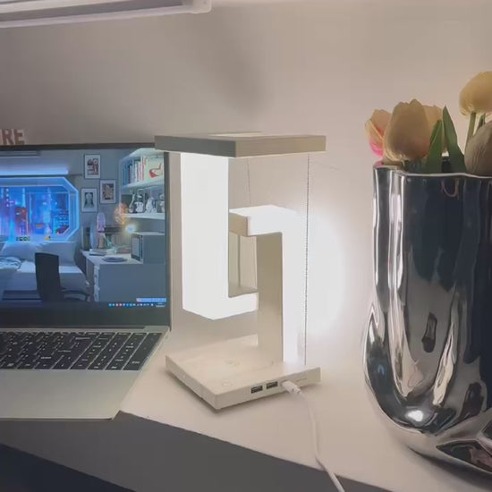 Smartphone Wireless Charging Suspension Table Lamp